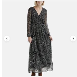 LUCKY BRAND MAXI DRESS IN BLACK AND WHITE